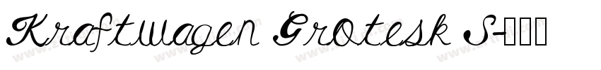 Kraftwagen Grotesk S字体转换